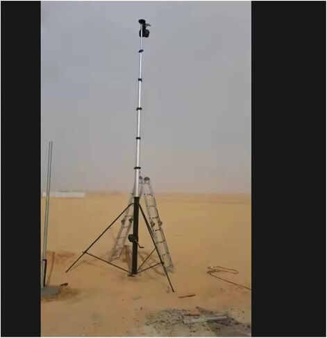 4-35m Manual Wind Up Telescopic Mast With Tripod For Light & Antenna in Kuwait
