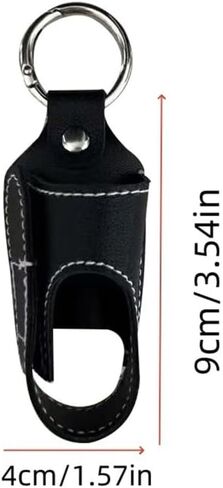 Convenient PU Leather Inhaler Travel Case Portable Holder for Daily Use and Indoor Activities with Metal in Kuwait