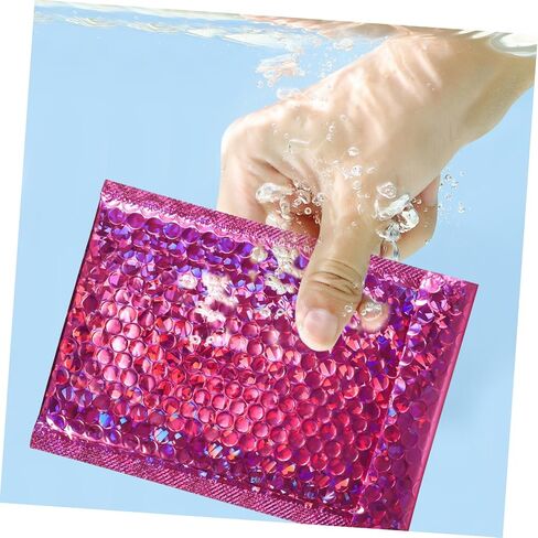 PRETYZOOM 16 Pcs Holographic Bubble Mailers Self-Sealing Padded Envelopes for Shipping and Mailing Sturdy Cushion Envelopes for Small Business Packaging in Kuwait