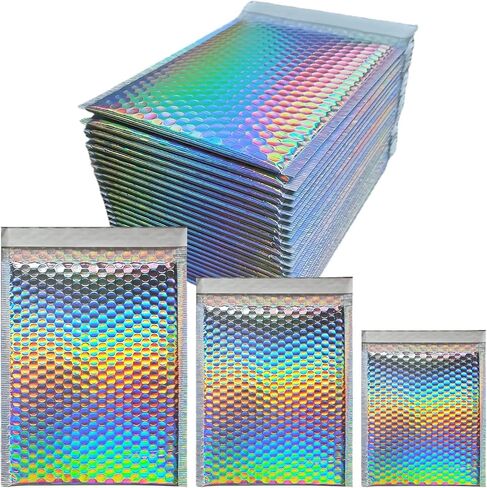Bosreroy Shipping Mailers: 100 Holographic Bubble Envelopes in Kuwait