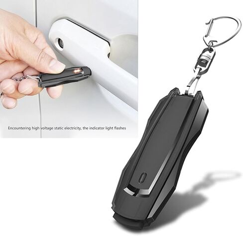 Car Electricity Remove Keychain Portable Electricity Remover Key Rings Car Body Electricity Eliminators Discharger Rod in Kuwait