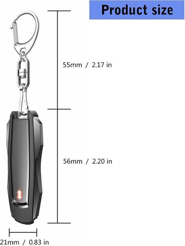 Car Electricity Remove Keychain Portable Electricity Remover Key Rings Car Body Electricity Eliminators Discharger Rod in Kuwait