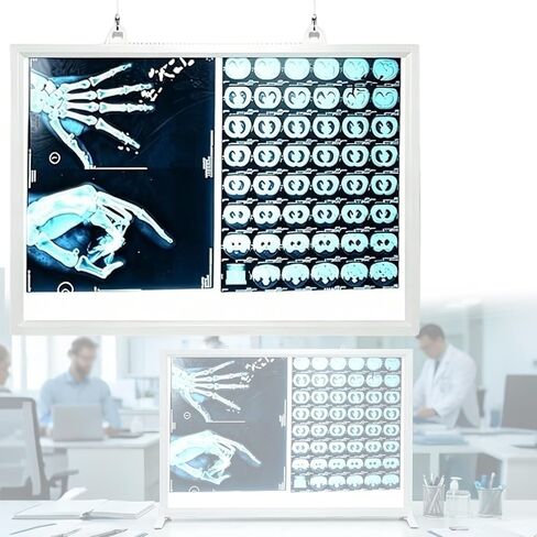 LED X-Ray Viewer Film Illuminator Light Box, with Stand & Wall Hooks, Acrylic Panel, Brightness Adjustment knob, Flicker-Free, for Clinic and Hospital, Lab Equipment(30X20in/77X51cm) in Kuwait