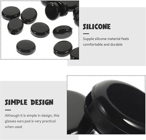 20 Pairs Silicone Glasses Ears Pads Comfortable Nonslip Eyeglass Ear Support Cushions to Reduce Burden in Kuwait