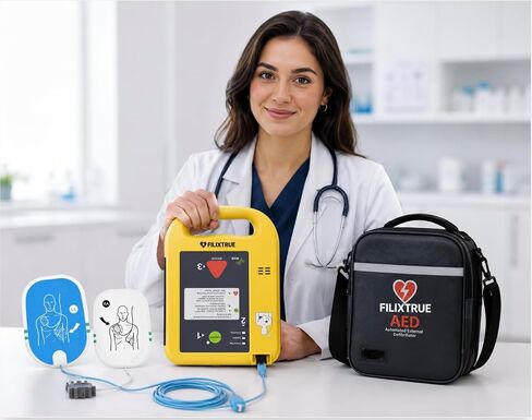 First Aid Kit AED Defibrillator | Home Portable, Emergency Equipment, Automatic External in Saudi Arabia