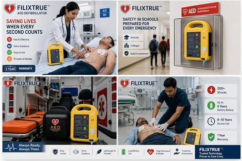 First Aid Kit AED Defibrillator | Home Portable, Emergency Equipment, Automatic External in Saudi Arabia