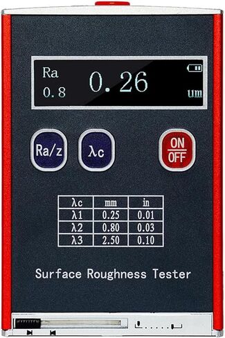 جهاز قياس الخشونة، جهاز اختبار رقمي محمول عالي الدقة، نطاق قياس Ra/Rq 0.05-15.0 مم، Rz/Rt 0.1-50.0 مم لاختبار السطح الدقيق in Kuwait
