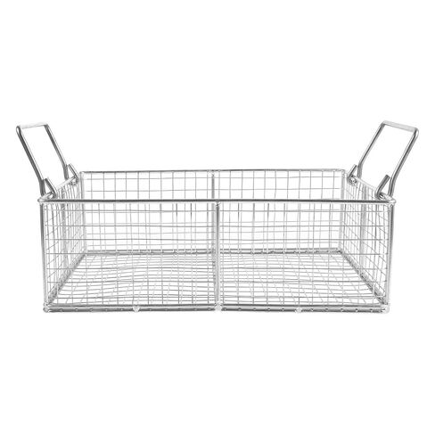 Ultrasonic Cleaning Basket: 11.81x7.87x6.30in Ultrasonic Cleaner Filter Basket - Mesh Replacement Task Parts Holder for Lab Equipment in Kuwait