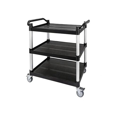 Restaurant Trolley,Equipped with Lockable Silent Wheels,440 Lb Load Capacity,Suitable for Restaurants and Kitchens(Gray,Medium) in Kuwait