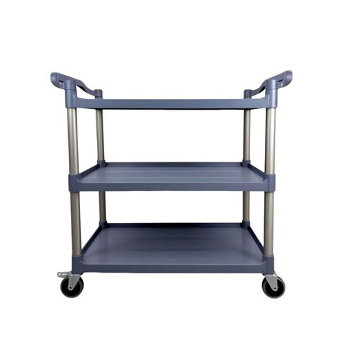 Restaurant Trolley,Food Collection Cart,Equipped with Lockable Silent Wheels,Suitable for Restaurants,Offices, and Kitchens(Grey) in Kuwait
