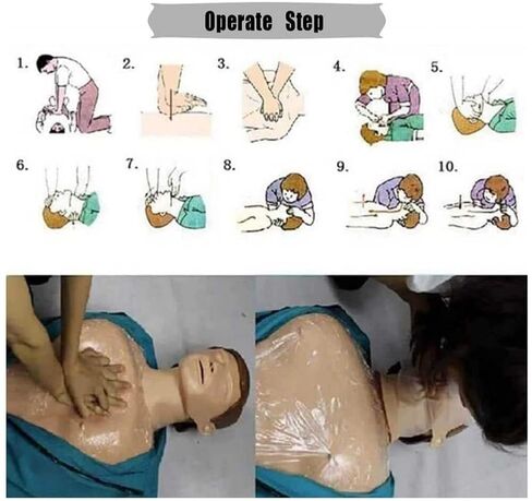 CPR Training Mannequin, Professional Full Body kit, Human Dummy Resuscitation for Medical Teaching Supplies Life-Size in Kuwait