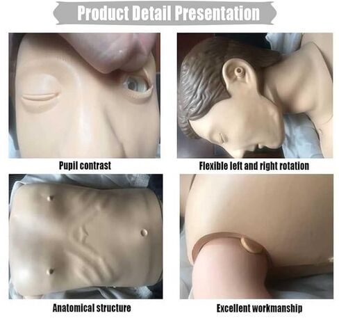 CPR Training Mannequin, Professional Full Body kit, Human Dummy Resuscitation for Medical Teaching Supplies Life-Size in Kuwait
