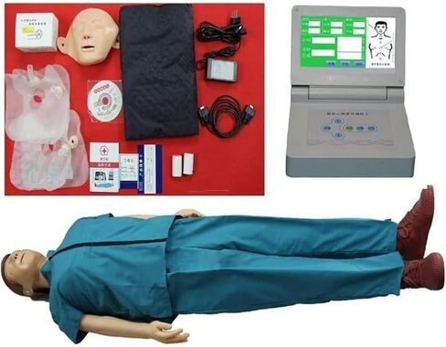 CPR First Aid Training Manikin, Cardiopulmonary Resuscitation Simulator, Professional Adult with Display Controller in Kuwait