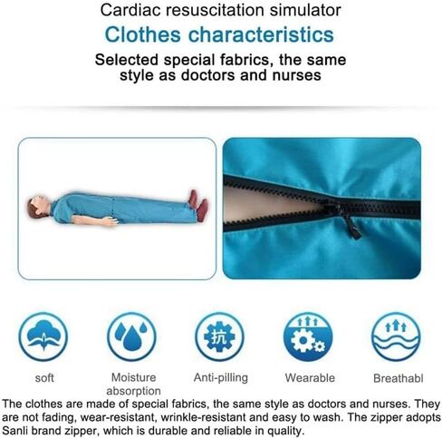 CPR First Aid Training Manikin, Cardiopulmonary Resuscitation Simulator, Professional Adult with Display Controller in Kuwait