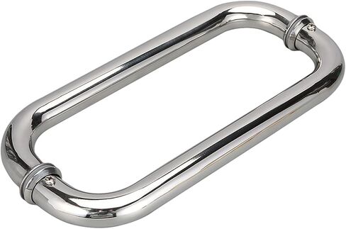 Premium Stainless Steel Shower Door Handle - 225Mm Tubular Glass Pull Push Knob for Bathroom Accessories, Durable and Stylish Barn Design,275Mm in Saudi Arabia