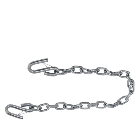 Trailer Chain with Double S Spring Hooks Rope Tie Down 3500 LBS Capacity Compatible with RV Camper Caravan Trailer in Kuwait