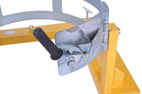 Vestil DCR-205-15 Steel Fork Truck Drum Carrier/Rotator For Steel Drums 55 Gallon 1500 Lb. Capacity Yellow in Kuwait