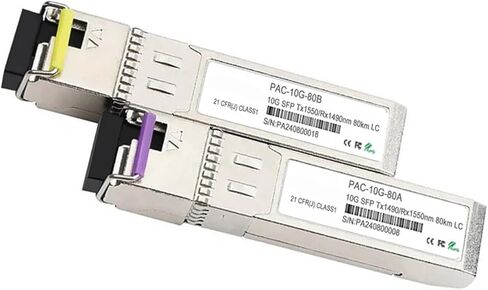 100KM Single Fiber GBIC SFP 10GB 1550nm 1490nm 80KM LC Simplex DOM 10G 80KM SFP 100KM SFP Module(2Pairs 80km) in Kuwait