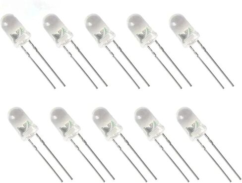 ثنائيات إضاءة LED 1000 قطعة 5 مم LED ديود مستديرة واضحة باعثة للضوء برتقالي/أحمر/أخضر/أزرق/أصفر/أبيض F5 مجموعة متنوعة LED (أزرق) in Kuwait