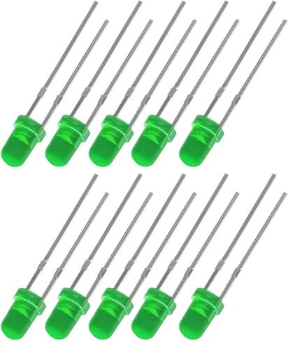 صمامات إضاءة LED 1000 قطعة 3 مم صمام ثنائي LED 3 فولت مصابيح متعددة الألوان أبيض/أحمر/أصفر/أخضر/أزرق مكون إلكتروني (أزرق) in Kuwait