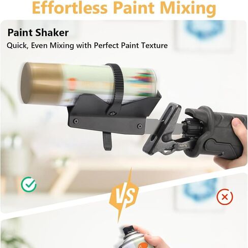 Ergonomic Electric Paint Shaker Tool Reduces Arm Fatigue Perfect for Reciprocating Prolonged Use Crafting Reciprocating Paint Mixer in Kuwait