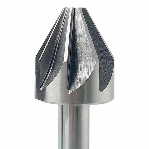1pcs HSS Countersink Drill Bit, 6-50mm Diameter 60 Degree Chamfer Cutter, 6/8 Flute End Mill Metal Chamfering Hole Cutter(30mm(60 Degrees)) in Kuwait