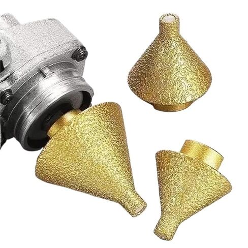 مجموعة لقم الشطب الماسي 3 قطع M10/ M14 لقمة الحفر الأساسية لشطب الماس وفتحة كبيرة أدوات طحن 38 مم 50 مم لقطع الحجر والبلاط والرخام الجرانيت (D50xM10) in Kuwait