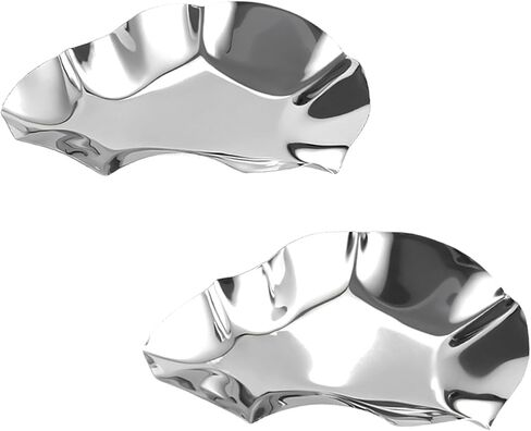 Oysters Serving Dishes Kitchen Tool Stainless Steel Oysters Dishes Dipping Bowls for Dining Table Buffet Seafood Grilling Pan in Kuwait