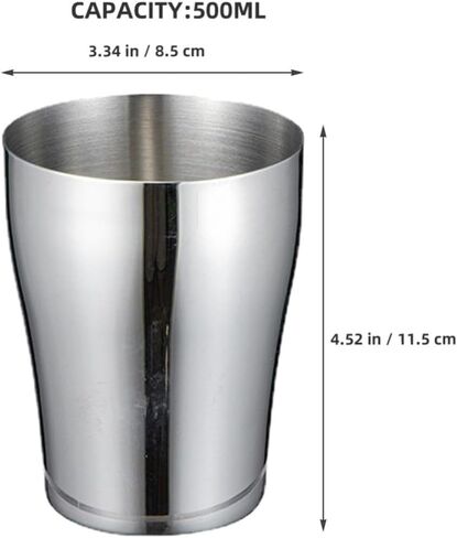 ibasenice 500ml Stainless Steel Tooth Cup for Bathroom Use, Stackable and Impact Resistant Drinking Cup with Smooth Edges, for Birthdays and Theme Parties in Kuwait