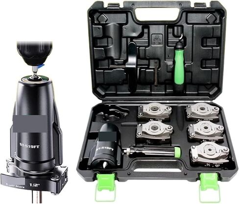 Flaring Tool, Copper Pi Dilator Set ST-519 Manual Electric Drill Dual Purpose Pipe Bell Mouth Air Conditioner for Copper Aluminum Pipe in Saudi Arabia