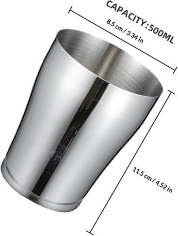 Stainless Steel Tooth Cup 500ml Sturdy Bathroom Mug for Home Use with Stackable Design and Easy to Clean Surface, for Daily Oral Care and Celebrations in Kuwait