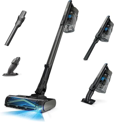مكنسة كهربائية لاسلكية من Shark Pet | كوب غبار مقاس XL، مصابيح أمامية LED، مكنسة كهربائية محمولة قابلة للإزالة، أداة شق | مكنسة كهربائية محمولة لشعر الحيوانات الأليفة | السجاد والأرضيات الصلبة | وقت تشغيل 40 دقيقة | الجليد الأزرق | IX141AMZ in Kuwait