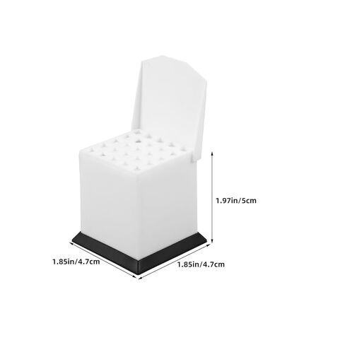 2pcs Hygienic Cotton Ball Container - Plastic Divider Holder Dispenser Organizer for Home Daily Use and Dental Cotton Ball Storage in Kuwait