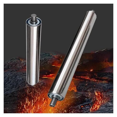 Heavy Duty Stainless Steel Conveyor Rollers - 16 Inch, 2Pack, Easy Install Replacement for Woodworking & Industrial Use(L900MMxDia25MM) in Kuwait