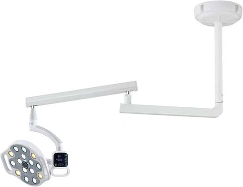 Ceiling Mounted Dental Induction LED Oral Lamp 15 Bulbs Shadowless Operating Light with HD Camera One-Click Yellow Light Switch KY-P132 in Kuwait
