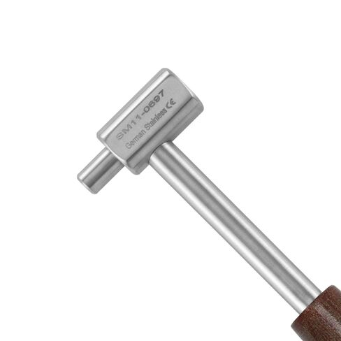 Stellmacher Narrow Tip Mallet 7mm Head (170 g) – Orthopedic Surgical Instrument, Stainless Steel Shaft with Wooden Handle, Bone Impactor Hammer for Precise Seating and Controlled Strikes (20 cm) in Kuwait