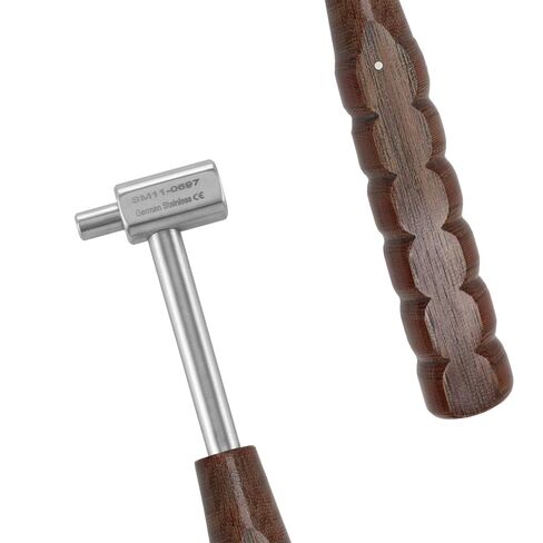Stellmacher Narrow Tip Mallet 7mm Head (170 g) – Orthopedic Surgical Instrument, Stainless Steel Shaft with Wooden Handle, Bone Impactor Hammer for Precise Seating and Controlled Strikes (20 cm) in Kuwait