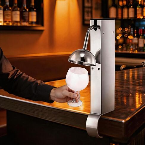Instant CO2 Glass Froster, Fast Cooling Wine and Beer Chiller, Compact Stainless Steel Beverage Cooler for Bars, Cafés, and Hospitality Use in Kuwait