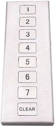 8-Key Metal Handheld Keypad, Aluminum-cased Keypad with Stainless Steel Buttons(Flat Cable (Matrix) Interface) in Kuwait