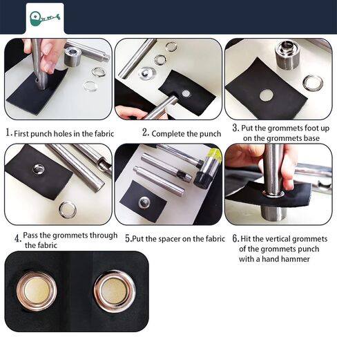 800PCS 2mm Plated Copper Grommet Kit for Leather Craft Shoes Repair | Anti-Deformation, Easy Hammer Install, with Storage Box, Reinforce & Decorate, for Shoes Belts Bags Apparel Leather Craft DIY in Kuwait
