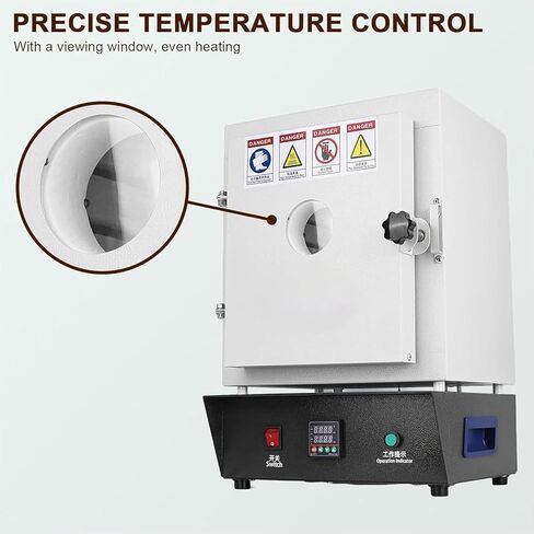 High-Temperature Muffler Furnace, 1750W, 1150℃, PID Temperature Control, Ceramic Box for Sintering, Wax Burning & Metal Melting in Kuwait