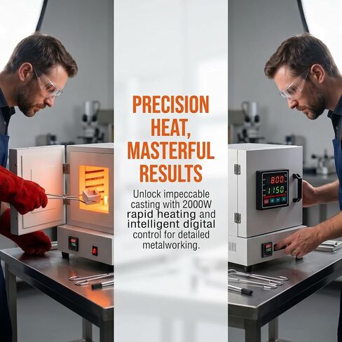 High-Precision Electric Muffle Furnace for Dentistry, Jewelry & Ceramics - Even Heat Distribution for Optimal Results in Kuwait