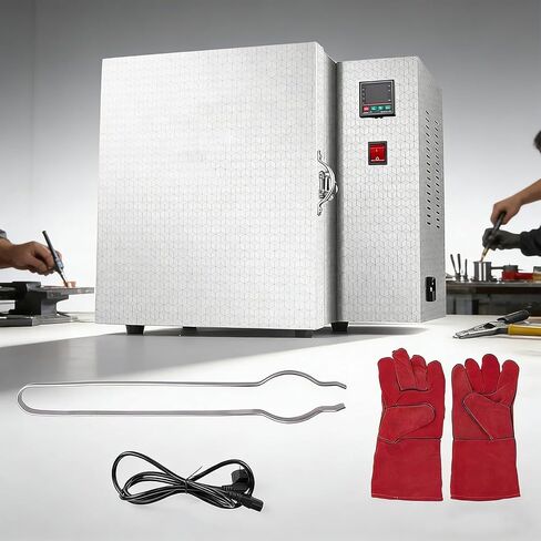 1500w Hi-Temp Electric Burnout Oven for Jewelry, Dental Casting & Metal Sintering - Compact Kiln Reaches 800°c for Wax, Clay & 3D Resin Projects in Kuwait