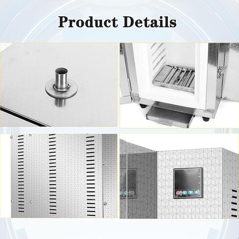 1500w Hi-Temp Electric Burnout Oven for Jewelry, Dental Casting & Metal Sintering - Compact Kiln Reaches 800°c for Wax, Clay & 3D Resin Projects in Kuwait