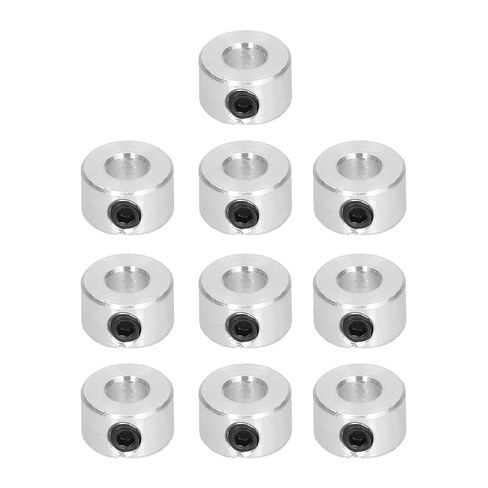 Solid Shaft Collars 20-Pack 6mm Steel Shaft Collars, High-Strength Setscrew Type for Robotics in Kuwait