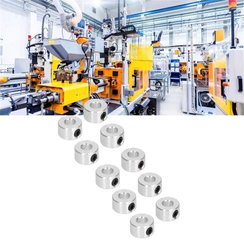 Solid Shaft Collars 20-Pack 6mm Steel Shaft Collars, High-Strength Setscrew Type for Robotics in Kuwait