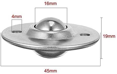 6pcs Conveyor Roller 5/8-inch Bearing Steel Ball Flange Transfer Unit in Kuwait