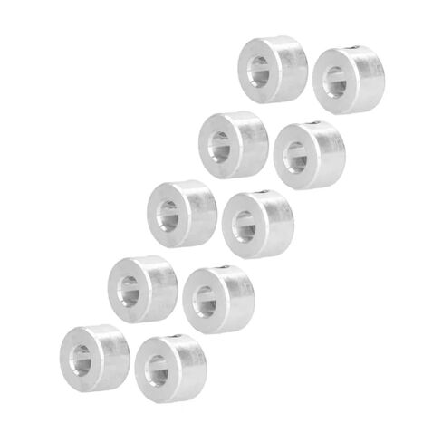 Solid Shaft Collars 20-Pack 6mm Steel Shaft Collars, High-Strength Setscrew Type for Robotics in Kuwait