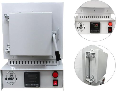 1500w High-Temperature Dental Wax Burnout Furnace, 1000℃ Mini Muffle Oven for Lab Use, Efficient Dental Casting Equipment in Kuwait