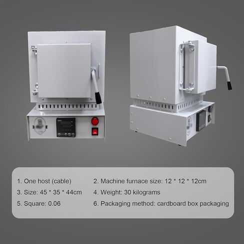 1500w High-Temperature Dental Wax Burnout Furnace, 1000℃ Mini Muffle Oven for Lab Use, Efficient Dental Casting Equipment in Kuwait